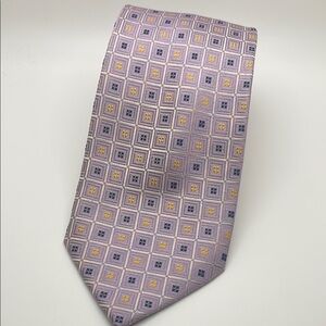 Daniel Craig - Elegant Purple and Gold Men's Silk Tie